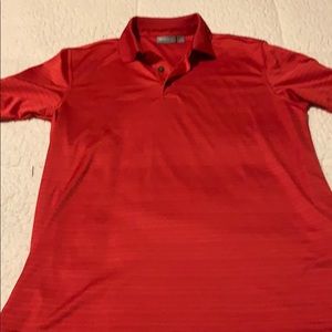 Men’s red Ashworth golf shirt
